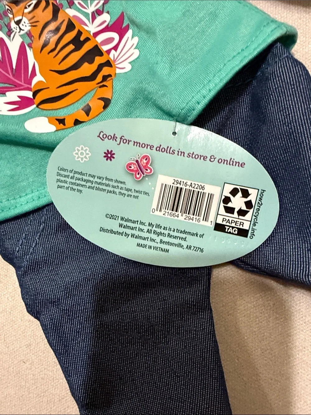 My Life As Doll Outfit Set in Teal, Pink & Gold - Mix-and-Match Styles